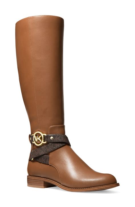 michael michael kors thatcher leather boots color|Boots Michael Kors .